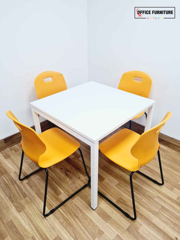 Compact Canteen Table & Chairs Set