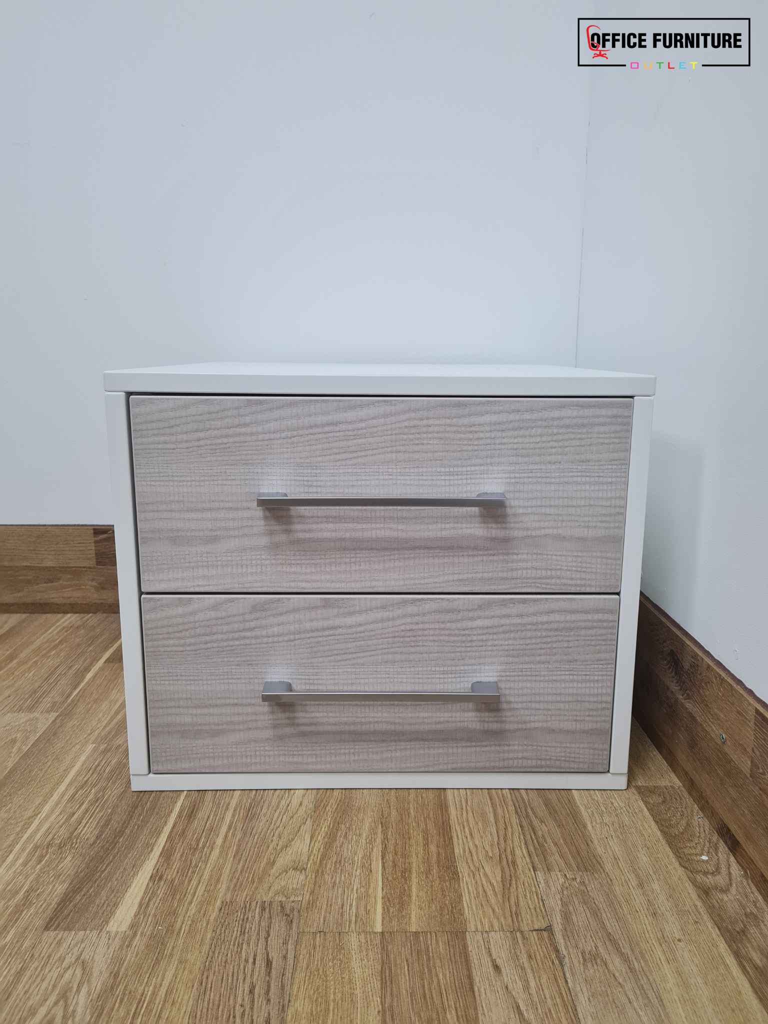 Mini Two-Drawer Storage Bedside Unit