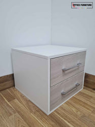 Mini Two-Drawer Storage Bedside Unit