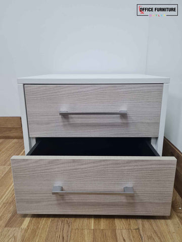 Mini Two-Drawer Storage Bedside Unit