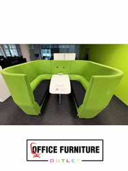 Orangebox Six Person Collaborative Booth - 3 Colours Available