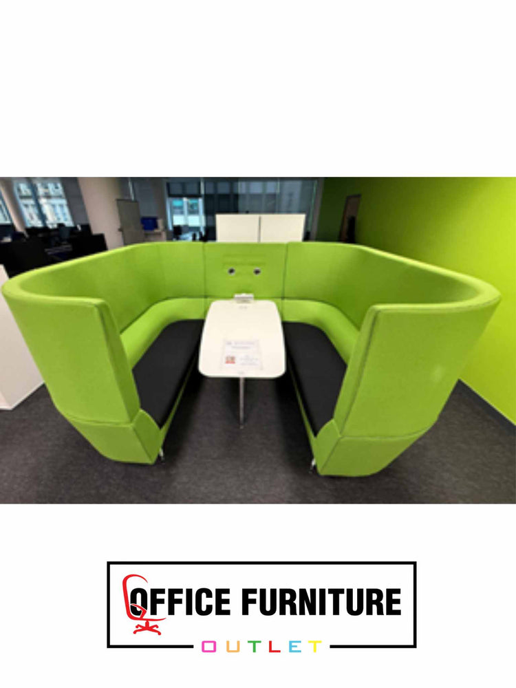 Orangebox Six Person Collaborative Booth - 3 Colours Available