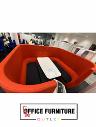 Orangebox Six Person Collaborative Booth - 3 Colours Available