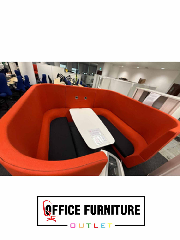 Orangebox Six Person Collaborative Booth - 3 Colours Available