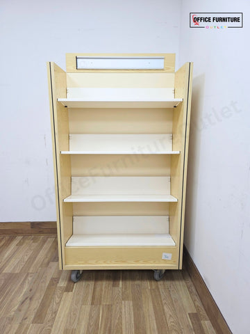Double Sided Library Bookshelves / Bookcases – Mobile Shelving
