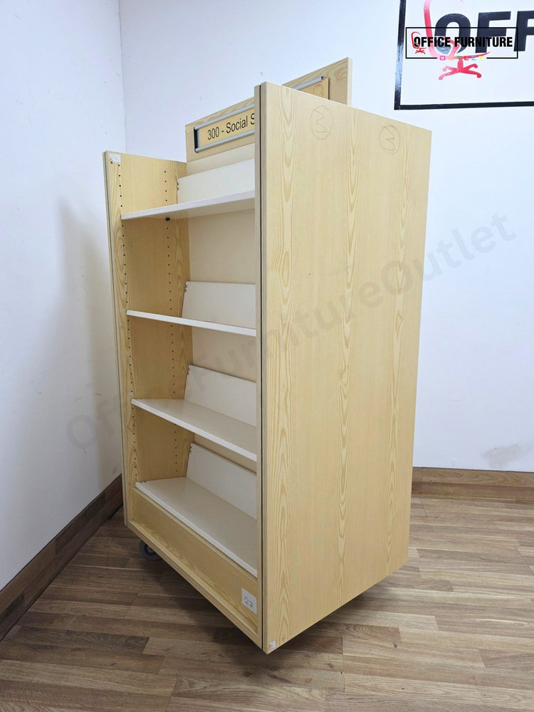Double Sided Library Bookshelves / Bookcases – Mobile Shelving