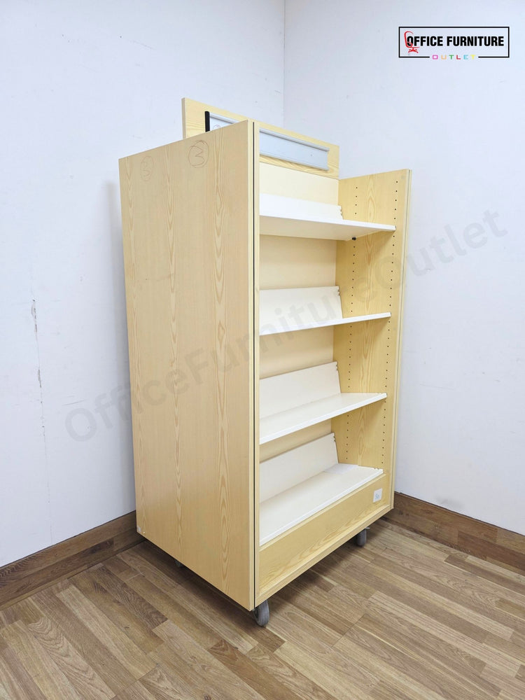 Double Sided Library Bookshelves / Bookcases – Mobile Shelving