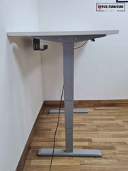 Electric Height Adjustable White Desk (120cm X 80cm)