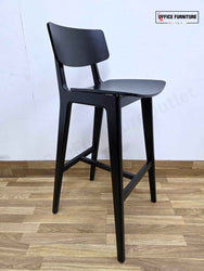 Frovi Scandi Bar Stools with Tall Black Round Table