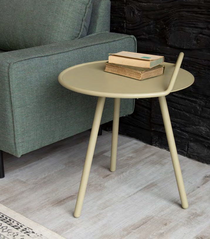 Frovi Peel Side Table – Navy Blue Designer Occasional Table
