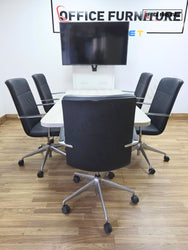 Gresham iMedia Collaboration Table & 5 Orangebox Calder Chairs