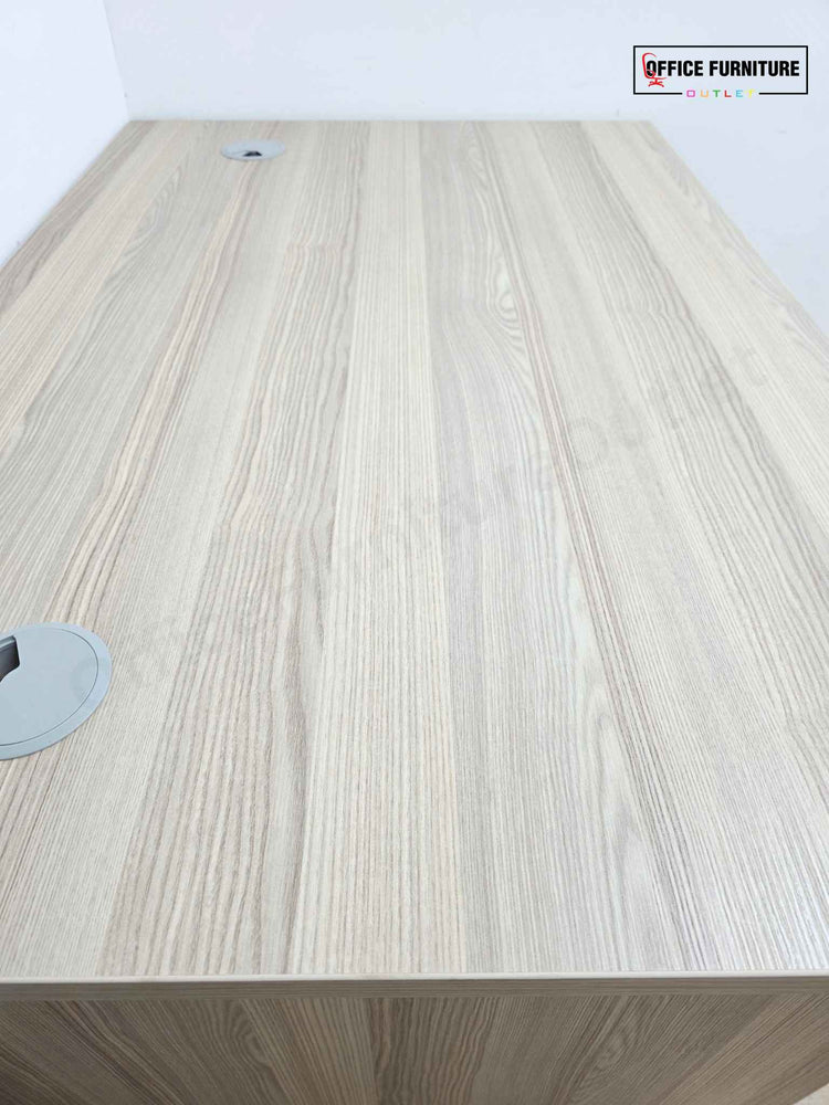 Grey Oak Panel End Office Desk (120cm x 80cm)