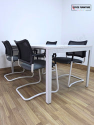 Herman Miller 4 Person Meeting Table with Gresham Chairs