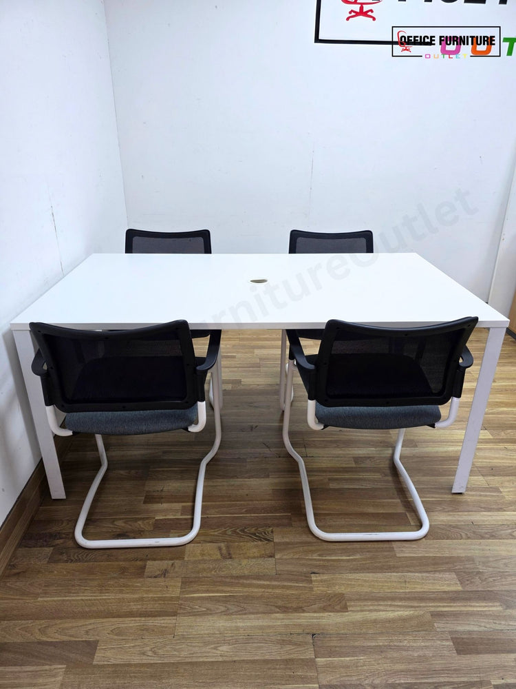 Herman Miller 4 Person Meeting Table with Gresham Chairs