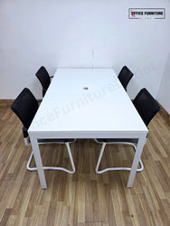 Herman Miller 4 Person Meeting Table with Gresham Chairs