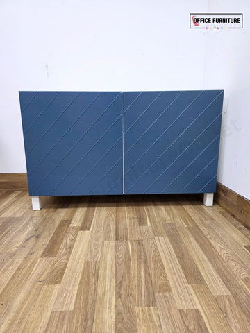 IKEA Blue Two-Door Storage Cabinet (ST78)