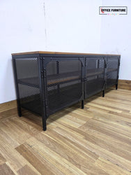 IKEA FJÄLLBO TV Unit / TV Bench – Black & Solid Wood