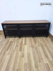 IKEA FJÄLLBO TV Unit / TV Bench – Black & Solid Wood