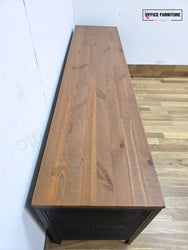 IKEA FJÄLLBO TV Unit / TV Bench – Black & Solid Wood