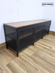 IKEA FJÄLLBO TV Unit / TV Bench – Black & Solid Wood