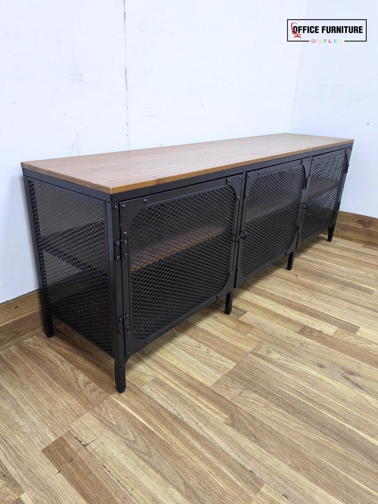 IKEA FJÄLLBO TV Unit / TV Bench – Black & Solid Wood