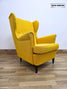 IKEA STRANDMON Wingback Armchair – Yellow Upholstered Accent Chair