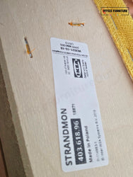 IKEA STRANDMON Wingback Armchair – Yellow Upholstered Accent Chair