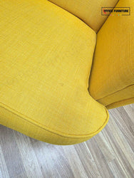 IKEA STRANDMON Wingback Armchair – Yellow Upholstered Accent Chair