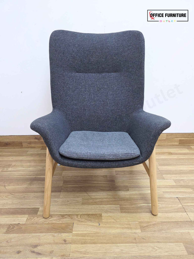IKEA VEDBO High Back Armchair Gunnared Dark Grey