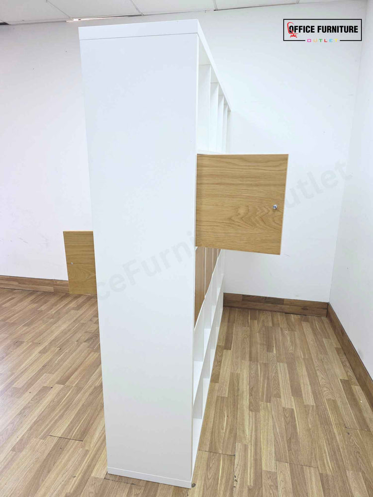 Ikea Kallax 5x5 Cube Storage Unit with Double-Sided Cabinet Inserts