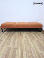Johanson Bail 3 Seater Bench - Burnt Orange