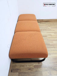 Johanson Bail 3 Seater Bench - Burnt Orange