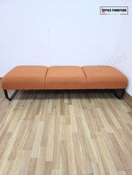 Johanson Bail 3 Seater Bench - Burnt Orange