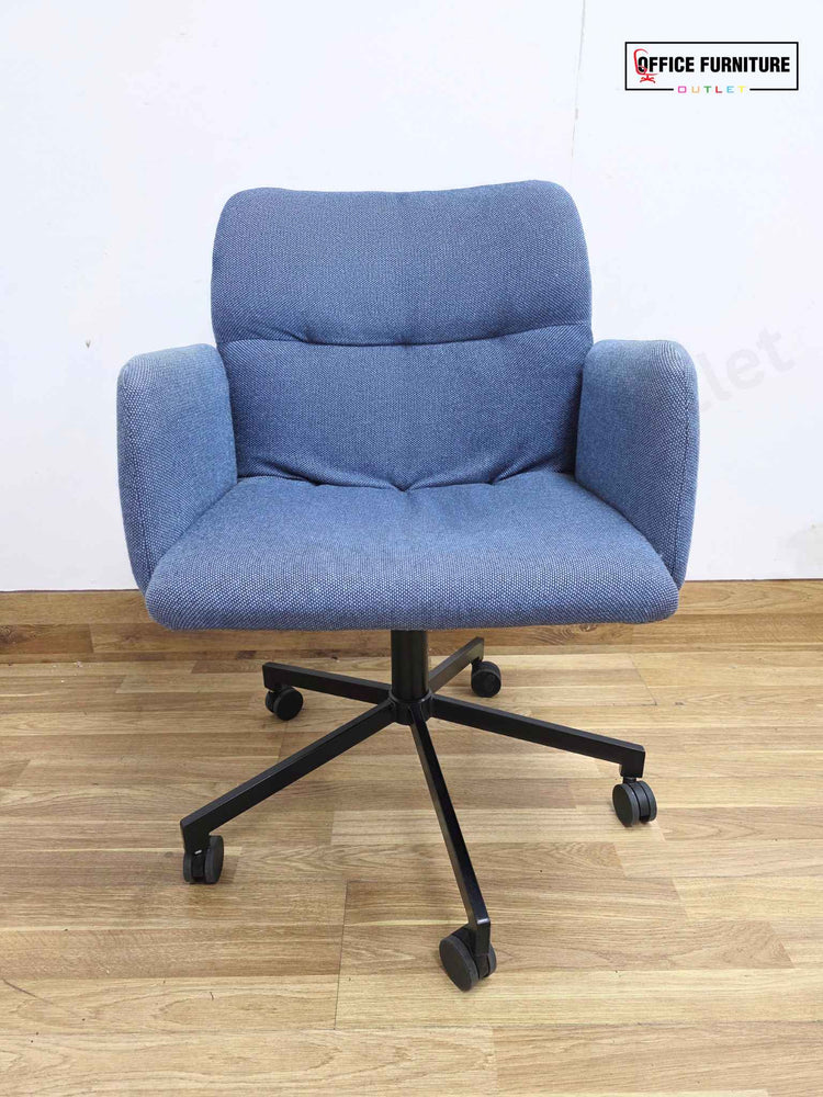 Johanson Haddoc Oyster Swivel Meeting Chair - Blue