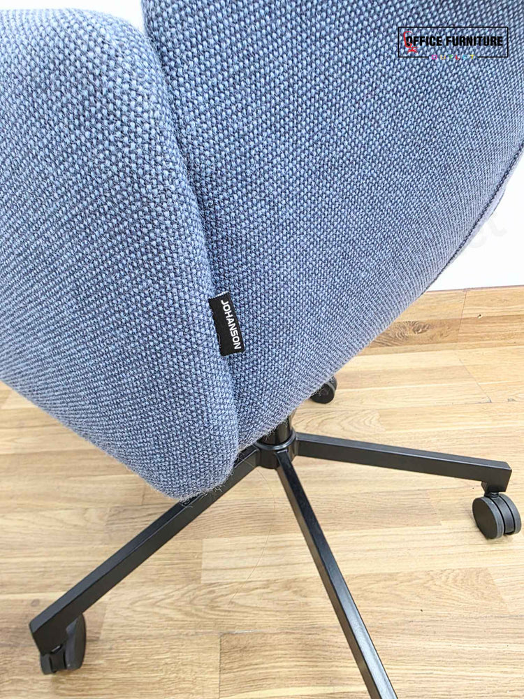 Johanson Haddoc Oyster Swivel Meeting Chair - Blue