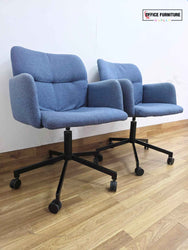 Johanson Haddoc Oyster Swivel Meeting Chair - Blue