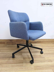 Johanson Haddoc Oyster Swivel Meeting Chair - Blue