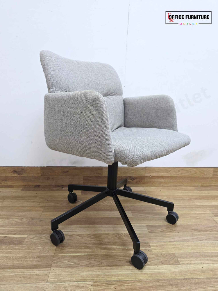 Johanson Haddoc Oyster Swivel Meeting Chair - Grey