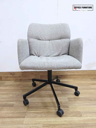 Johanson Haddoc Oyster Swivel Meeting Chair - Grey