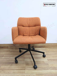 Johanson Haddoc Oyster Swivel Meeting Chair - Orange