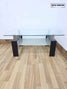 Modern Glass Coffee Table with Shelf