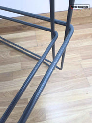 Modern Upholstered Bar Stools – Set of 2 - Light Blue