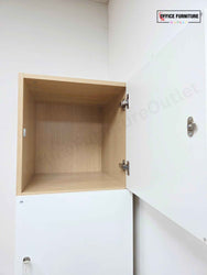 Narbutas 4 Door Office Locker - White & Oak