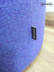 Narbutas GIRO Pouf – Blue Upholstered Round Stool
