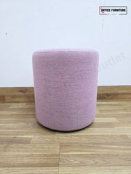 Narbutas GIRO Pouf – Dusty Pink Upholstered Round Stool