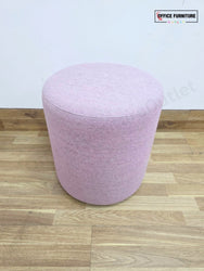 Narbutas GIRO Pouf – Dusty Pink Upholstered Round Stool