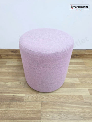 Narbutas GIRO Pouf – Dusty Pink Upholstered Round Stool