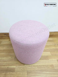Narbutas GIRO Pouf – Dusty Pink Upholstered Round Stool