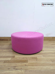 Narbutas GIRO Pouf – Hot Pink Upholstered Round Stool
