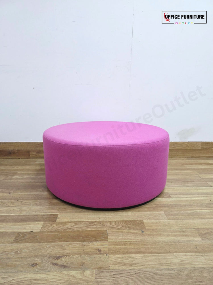 Narbutas GIRO Pouf – Hot Pink Upholstered Round Stool